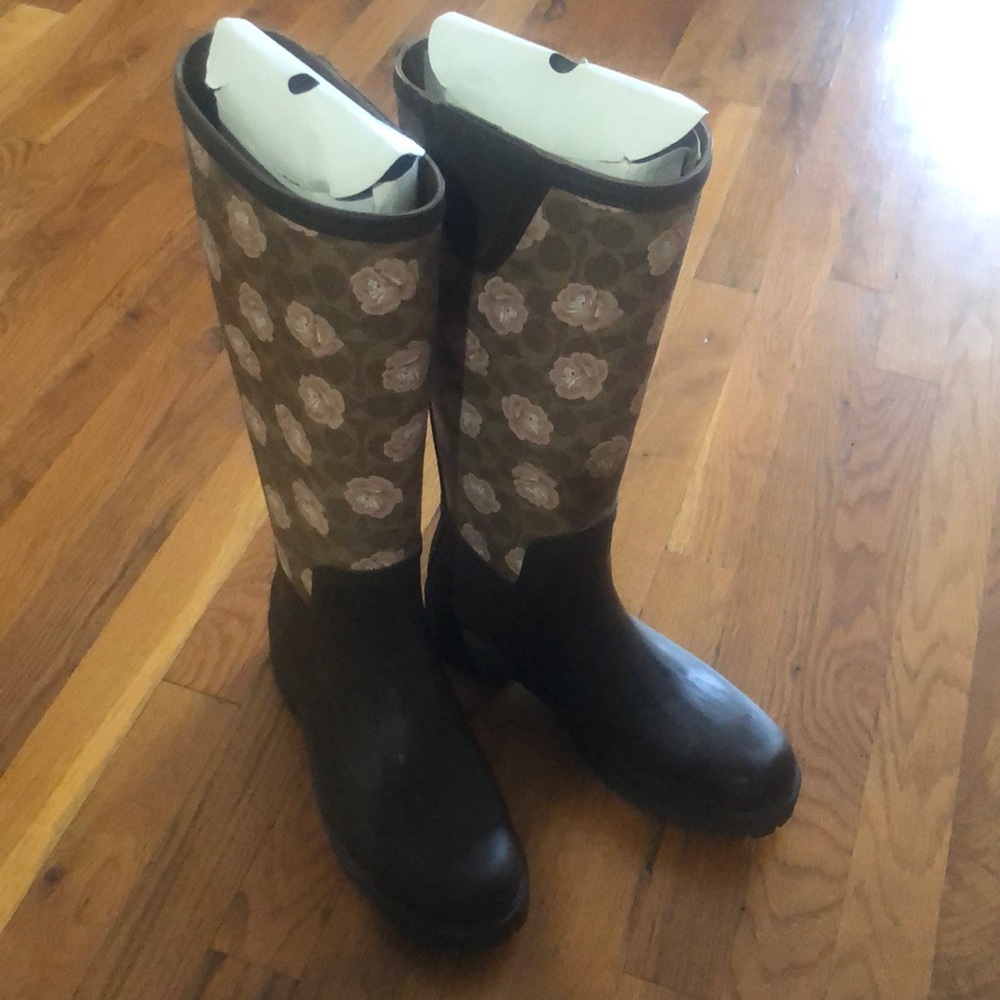Coach women’s rain boots